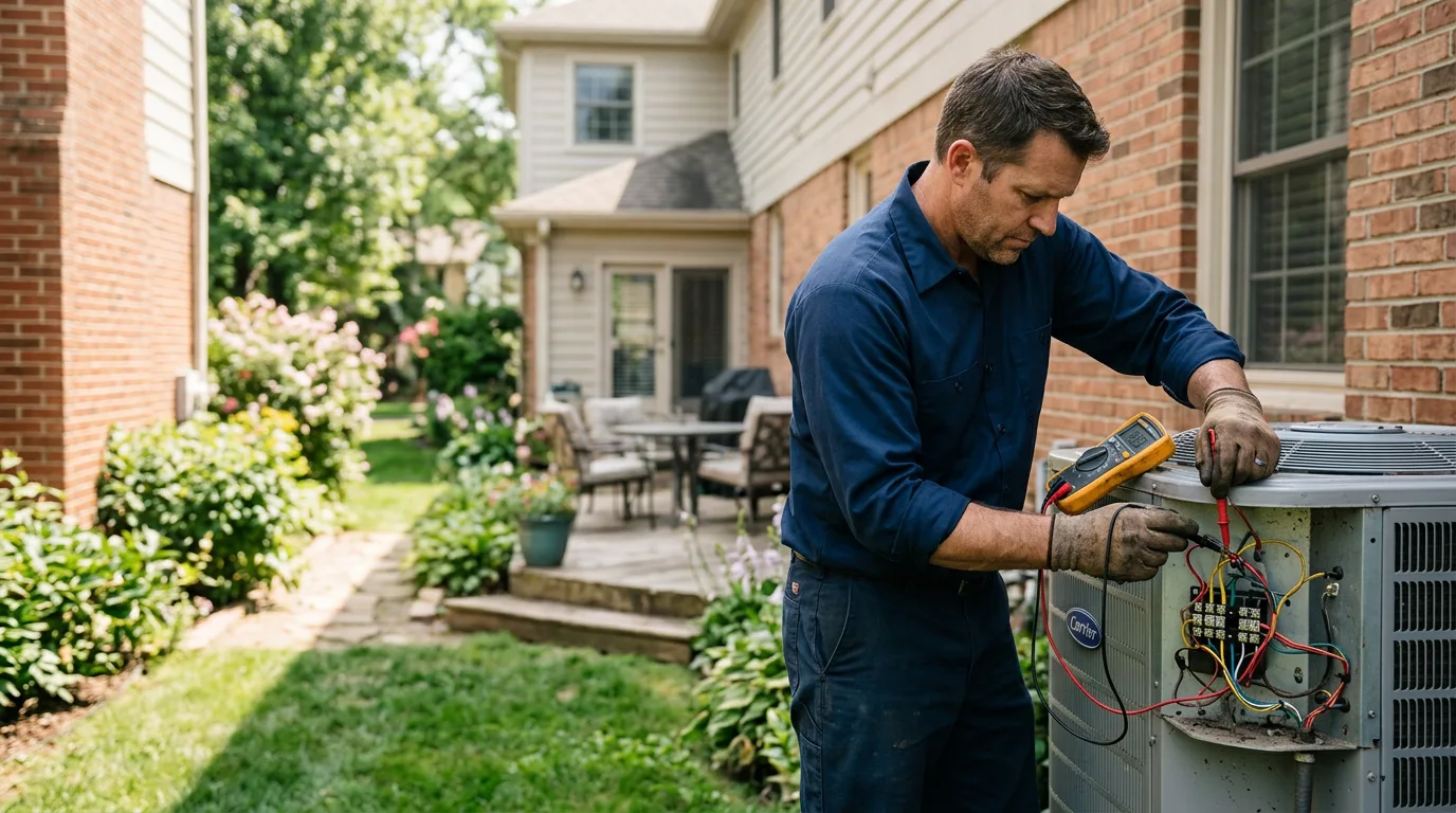 HVAC technician working near Francestown, NH